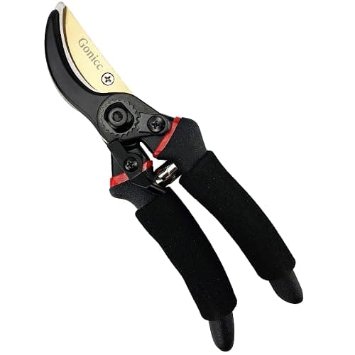 gonicc 8" Professional Premium Titanium Bypass Pruning Shears (GPPS-1003), Hand Pruners, Garden Clippers. thumbnail 4