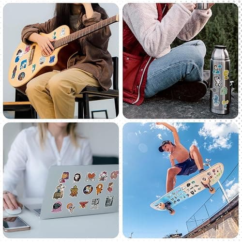 Arme Stickers Pack, 400 PCS Cool Stickers Decals, Random Sticker for Waterbottles Laptop Computer Vinyl Waterproof Sticker, Skateboard Stickers for Adults thumbnail 6