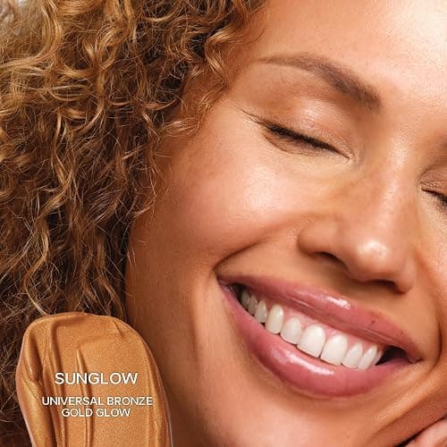Saie Glowy Super Gel - Hydrating Makeup Primer and Illuminating Glow Serum Enriched with Vitamin C and Squalane Oil - All-Over Liquid Highlighter Makeup for Instant Glass Skin - Sunglow (1 oz) thumbnail 2