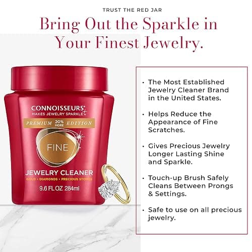 CONNOISSEURS Premium Edition Jewelry Cleaner, Value Size 9.6oz - Pick from Fine, Silver or Delicate Jewelry Cleaner thumbnail 9