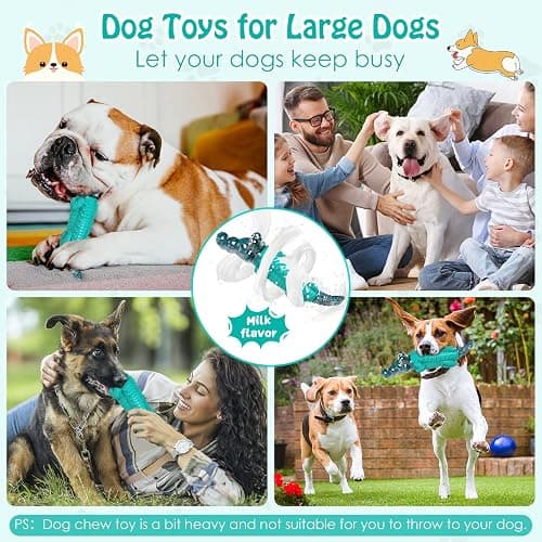 Jeefome Dog Toys for Aggressive Chewers - Tough,Indestructible Dog Chew Toys for Large, Medium,Small Breed to Keep Them Busy thumbnail 6
