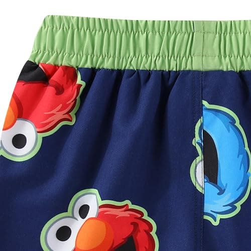 Sesame Street Boys UPF 50+ Swim Trunks Shorts Bathing Suit for Toddler thumbnail 3