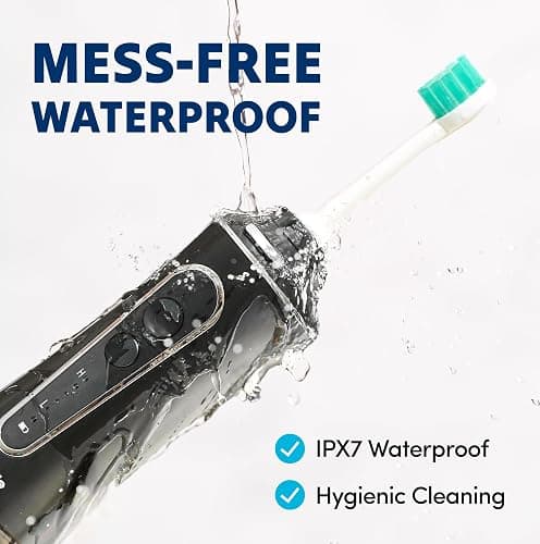 Puur Smile Professional Water Flosser - Advanced Dental Care for a Healthier Mouth, Gum, and Teeth - IPX7 Waterproof Oral Irrigator | 7 Replacement Tips, Travel-Friendly, Rechargeable - Oral Hygiene thumbnail 5