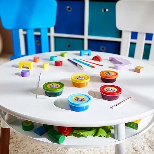 Crayola Spill Proof Paint Set - Washable Paint for Kids, Includes Paint Brush & Paper, No Drip, Less Mess Arts & Crafts, Toddler Gift, Ages 3+ thumbnail 7