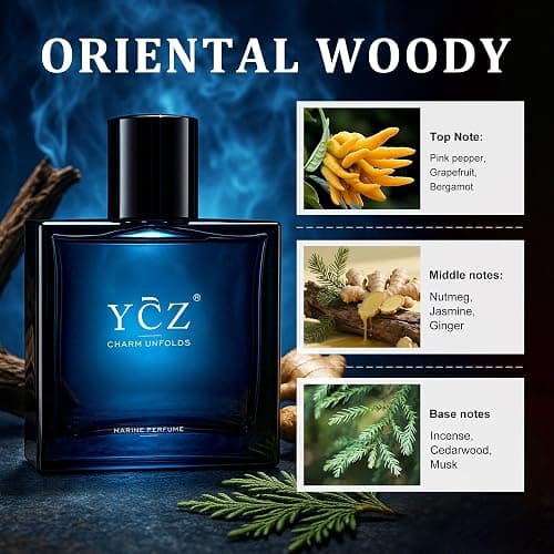 Ycz Midnight Marine Eau De Parfum For Men, 3.4 Fl Oz | Long-Lasting Fresh Marine Woody Fragrance With Grapefruit, Ginger, And Cedar Notes For Daily Wear, Date Nights, And Gifts. thumbnail 6