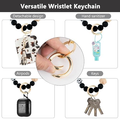 Lostars Wristlet Wallet for Women with Keychain – RFID Card Holder Small Wallet Wristlet with Key Ring thumbnail 6