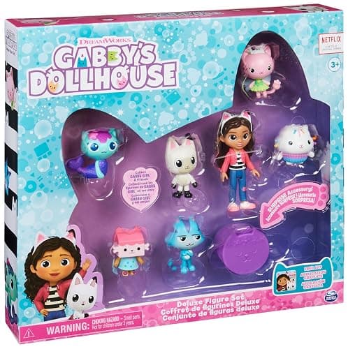 Gabby’s Dollhouse, Deluxe Figure Gift Set with 7 Toy Figures and Surprise Accessory, Kids’ Toys for Ages 3 and above thumbnail 6