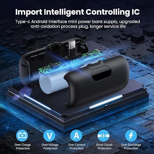 Mini Portable Charger Power Bank for iPhone 17/16/15 Series, PD USB C Cell Phone Portable Power,Travel Essentials Battery Pack for iPhone 17/17 Air/16/16 pro/15/15 pro Max/Android/Samsung Galaxy etc thumbnail 4