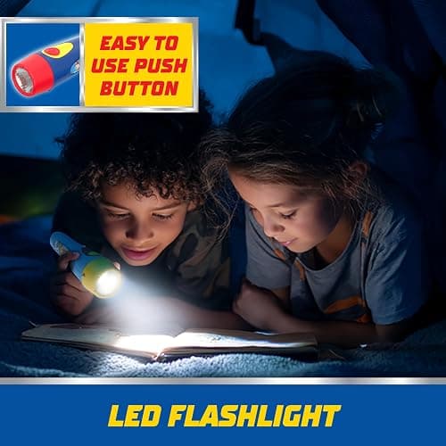 Energizer PAW Patrol Flashlights (2-Pack), LED Flashlights for Kids | Ready for dark play, kids flash light 2-pack, flash lights battery powered, shatterproof lens, 72-hour runtime thumbnail 3