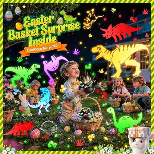 Staryou Dinosaur Toys for Kids 3-5, 【Remote+3 Films+93 Effects】 Dinosaur Toys for Kids 2-4, 【3 Timer+5 Brightness】 3 Year Old Boy Gift, Rotate 3 Year Old boy Birthday Gift, Boys Christmas Gifts Boys thumbnail 2