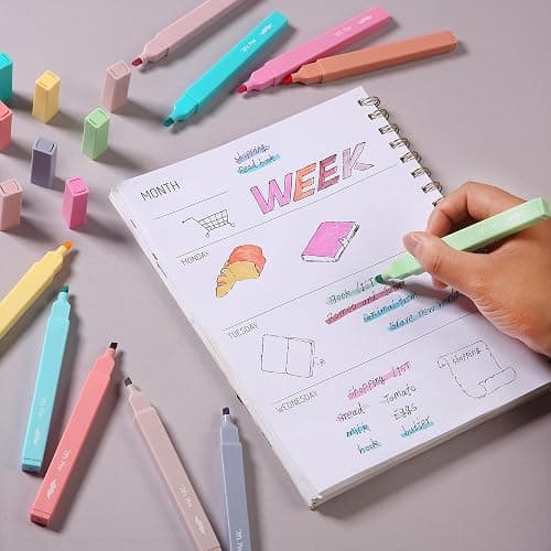 Mr. Pen- Aesthetic Highlighters No Bleed, 10 Pack, Assorted Colors | Chisel Tip, Cute Highlighters Assorted Colors for Journaling, Highlighting, Underlining, Fast Dry, Back to School Supplies thumbnail 6