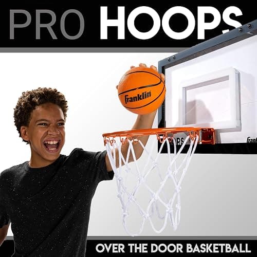 Franklin Sports Mini Basketball Hoops-Indoor Over The Door Mini Hoop+Basketball Sets-Perfect Accessory for Bedroom+Office thumbnail 7