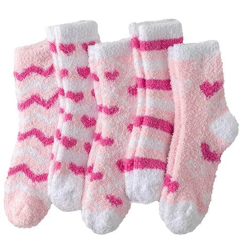 Tavaleu Fuzzy Socks for Women, Fluffy Socks Women, Winter Cozy Sock, Warm Slipper Home Sleeping Sock for Womens - Image 1