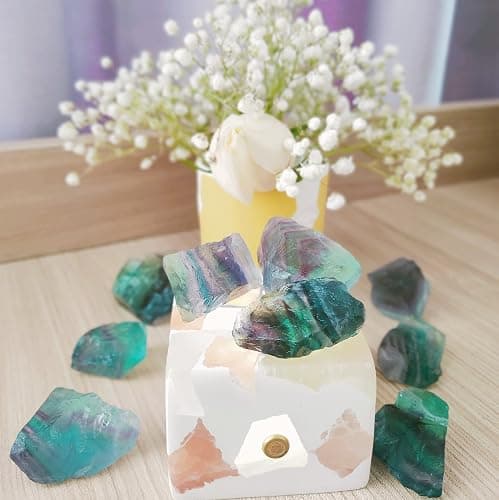 Luckeeper 1 lb Rough Crystals Bulk Raw Healing Stones for Tumbling, Wire Wrapping, Wicca Reiki,Meditation thumbnail 2