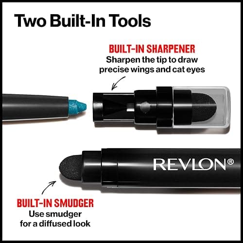Revlon ColorStay Pencil Waterproof Eyeliner, Smudge-Proof, Eye Makeup with Built-In Sharpener, Packaging May Vary, 210 Teal, 0.01 oz thumbnail 5