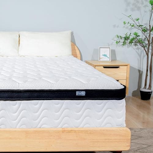 Queen Mattress 12 Inch | Hybrid Mattresses Queen Size in a Box | Medium Firm Memory Foam and Individual Pocket Springs | Fiberglass Free Bed Mattres | Breathable | CertiPUR-US thumbnail 7