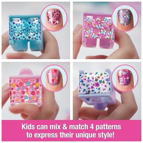 Cool Maker, GO GLAM Studio Nail Kit, Style 200 Nails, 4 Designs, 2 Polish Applicators & Mask (Packaging May Vary), Arts and Crafts for Ages 7 and up thumbnail 4