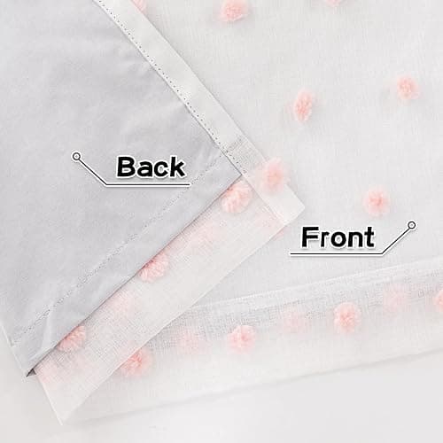 MYSKY HOME Pink Blackout Curtains for Girls Bedroom 84 Inch Long 100% Light Blocking Girls Nursery Curtains for Living Room 2 Panels Privacy Protect Grommet Window Drapes 52W x 84L thumbnail 6