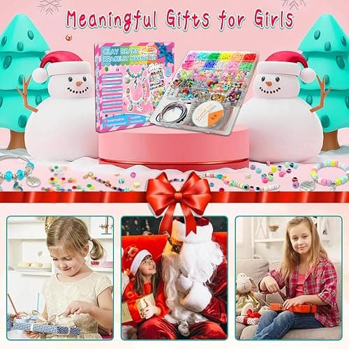 leitait Girls Toys Bracelet Making Kit -3400pcs Charm Jewelry Making Kit Supplies,Unicorn/Mermaid Crafts Birthday Christmas Gifts for Girls Ages 5 6 7 8 9 10 11 12 Years Old thumbnail 6