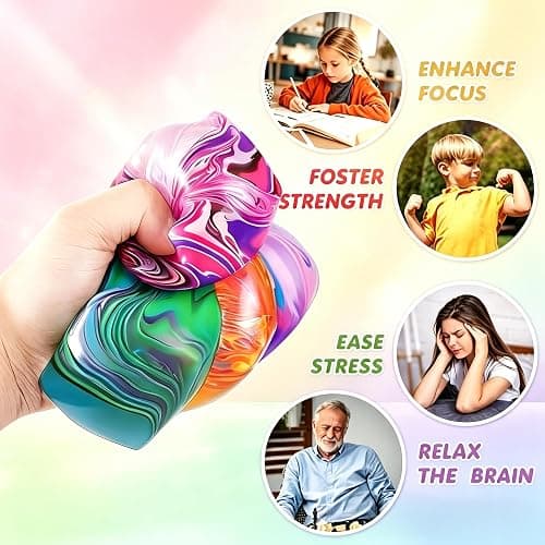 1 Pack Fidget Toys Squishy Stress Cube, Stress Balls for Kids Adults Squishies Stress Relief, Sugar Sensory Toys for Kids with Autism, Fidgets for Classroom Prize Toys thumbnail 3