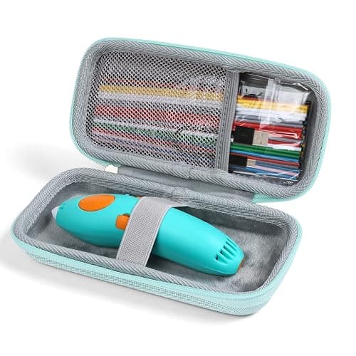 YUSSOT Case Compatible with 3Doodler Start+ Essentials for 3D Pen Set for Kids, Carrying Case for Printing Filament Refill and Charger Cable, Green - Green - Image 1