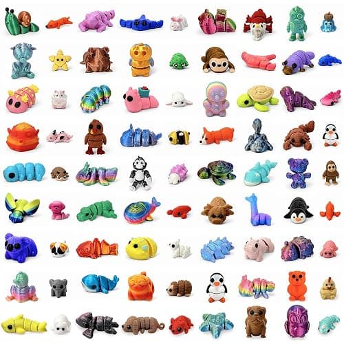 150PCS 3D Printed Random Animal Figurines for Classroom Rewards | Reward & Celebration Collection, Assorted Mini Animals, Party Favors, Treasure Boxes, Family Incentive Activities thumbnail 3