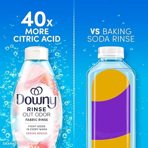 Downy Rinse Laundry Odor Remover, Spring Breeze Scent, 48 FL OZ, Fabric Softener and Laundry Odor Removal Rinse thumbnail 9