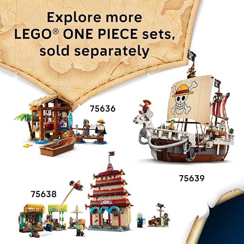LEGO ONE Piece Buggy The Clown’s Circus Tent Building Blocks - Creative Building Toy for Boys & Girls, 8+ - 4 Toy Figures & Playset for Pretend Play - Gift Idea for Birthdays & Anime Fans - 75637 thumbnail 7