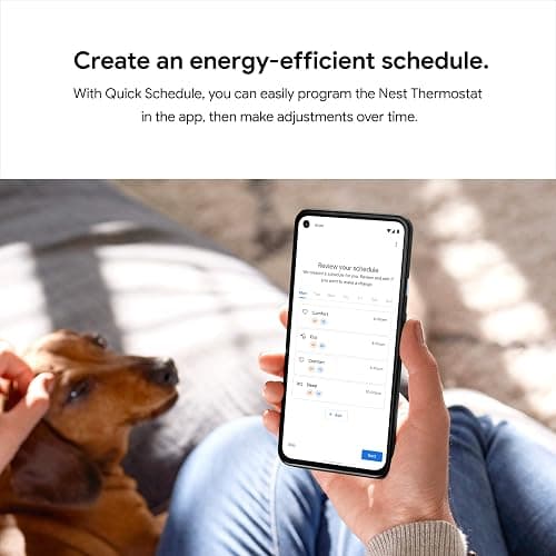 Google Nest Thermostat - Smart Thermostat for Home - Programmable Wifi Thermostat - Fog thumbnail 10