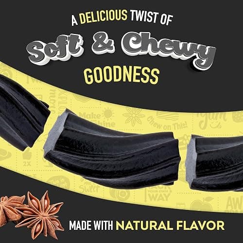 Wiley Wallaby Licorice 24 Ounce Classic Gourmet Soft & Chewy Australian Black Licorice Candy Twists, 1 Pack thumbnail 6