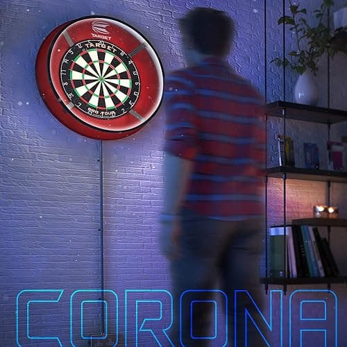 Target Darts Corona Vision Dartboard Lighting System, Black Frame | White LED Dart Board Surround Ring Light | Available with Pro Tour Dartboards Surround & Championship Dartboard, or Oche Dart Mat thumbnail 7
