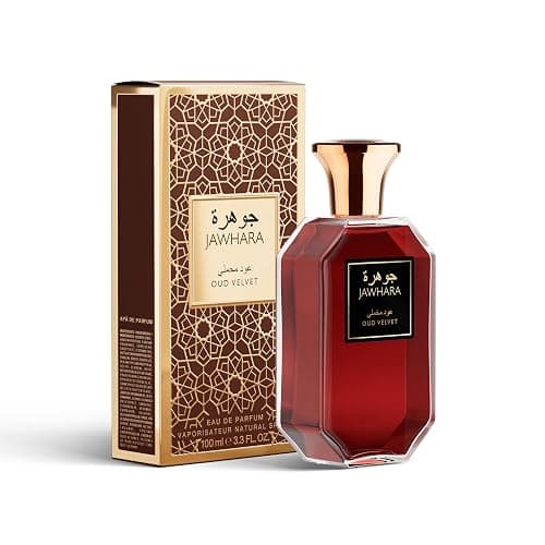 Jawhara Oud Velvet | Woody Ambery Eau de Parfum 3.3 fl oz | Oud with Notes of Saffron, Amber Wood, Leather and Warm Vanilla | Long Lasting | Everyday Wear | Travel Size thumbnail 6