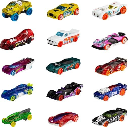 Hot Wheels Toy Cars or Trucks 5-Pack Bundle, 3-Themed Sets of 5 1:64 Scale Die-Cast Vehicles for Kids & Collectors, 15 Total (Styles May Vary) thumbnail 6