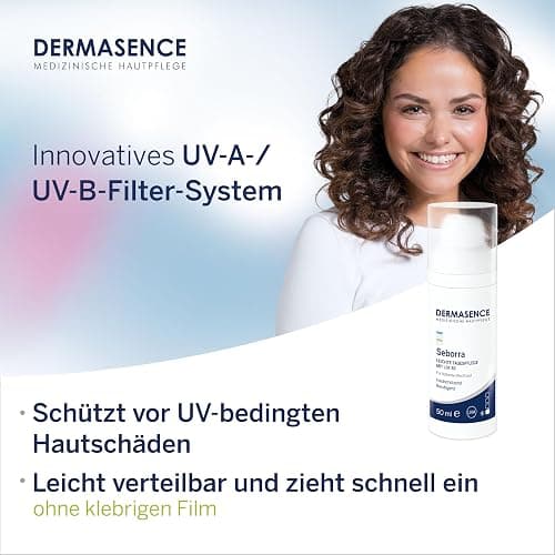 DERMASENCE Seborra Leichte Tagespflege mit LSF 30, 50 ml – Tagescreme bei unreiner Haut, schützt vor UV-Strahlen, ideal bei Neigung zu Mallorca-Akne, ohne Parfüm, beruhigend, fettfrei, vegan thumbnail 4