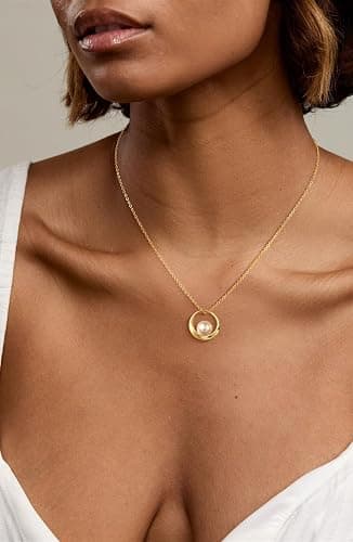 HABIKIP 14K Gold Plated Layered Pearl Necklaces Set for Women, Trendy Layering Stackable Dainty Daisy Pearl Choker Chain Stacked No Tarnish Necklace Stack Fashion Jewelry for Women thumbnail 3