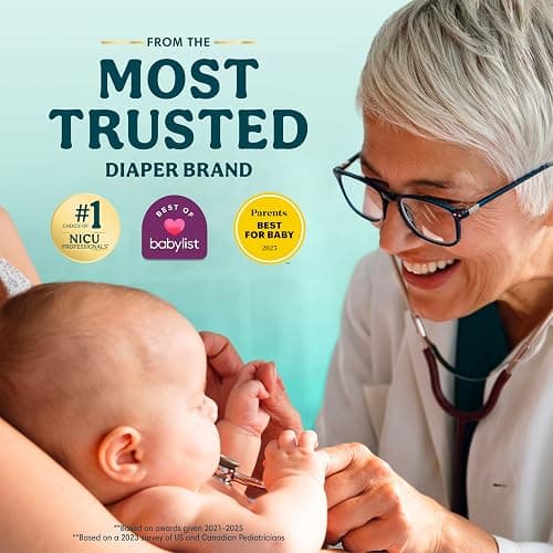 Pampers Swaddlers Newborn Diapers, Size Newborn (10 lbs), 84 Count, Fragrance Free, Hypoallergenic, Absorbent, Pediatrician Recommended, Skin Safe thumbnail 5