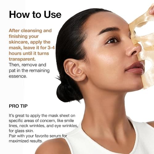 ANUA Rice 70 Glow Collagen Mask, Overnight Face Mask for Glass Skin, Ceramide, Collagen Facial Mask, Skin Moisture Barrier, Tightening Care, Natural Color, Korean Skin Care (38g, 4ea) thumbnail 5