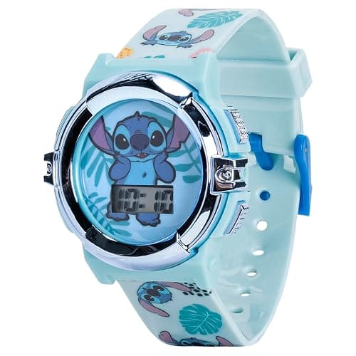 Disney Stitch Kids LCD Watch – Flashing Light-Up Dial, Digital Time Display, Adjustable Strap, Fun Character Design, Perfectfor Boys & Girls – Fits Wrists 5.5” to 8” thumbnail 7