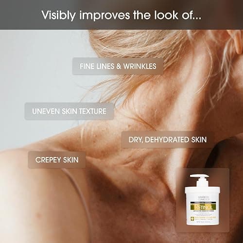 Advanced Clinicals Retinol Body Lotion & Face Moisturizer | Visible Anti Aging Skin Care Retinol Body Cream For Women & Men Targets Look Of Fine Lines, Wrinkles, & Crepe Looking Dry Skin, 16 Ounce thumbnail 6