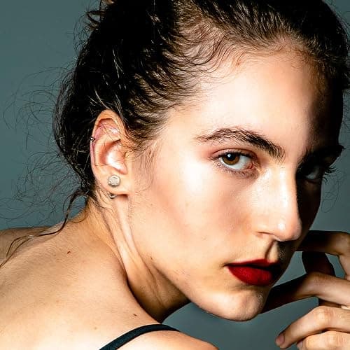 AllerPierce Stainless Steel Punk Earrings Cool Screw on Earring Studs Backs Piercing Jewelry for Men Women thumbnail 4