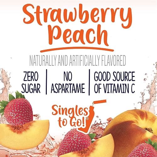 Welch's Strawberry Peach Singles To Go Drink Mix, 0.48 OZ (Pack of 4) thumbnail 6