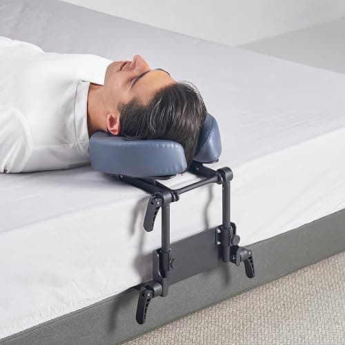 Master Massage Home Use Sleeping Mattress Top Massage Kit-Adjustable Headrest Face Pillow Cradle & Face Cushion Support Bracket, Head Face Rest Support- Eye Surgery Recovery - Cream thumbnail 6