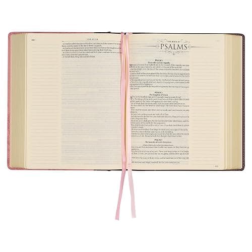 KJV Holy Bible, Note-taking Bible, Faux Leather Hardcover - King James Version, Brown/Pink (KJV Note-taking Editions) thumbnail 13
