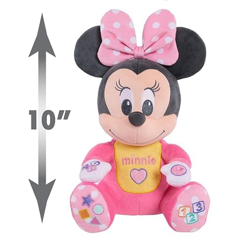 Disney Baby Musical Discovery Plush Minnie Mouse with Sounds and Phrases, Sings ABCs, 123s, and Colors Songs, Kids Toys for Ages 06 Month by Just Play thumbnail 4