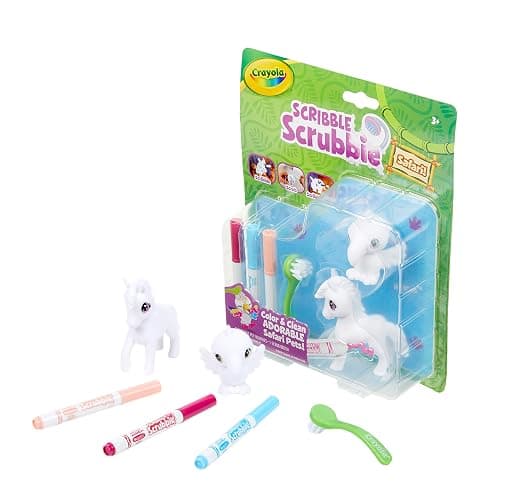 Crayola Scribble Scrubbie Safari 2 Pack Animal Toy Set Age 3+ thumbnail 2