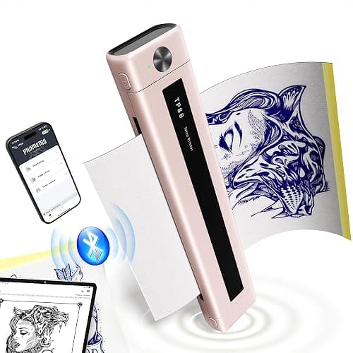 Zodzi Tattoo Stencil Printer, Stencil Printer for Tattooing with 10PCS Paper, Thermal Tattoo Printers Machine with Bluetooth, Tattooing Transfer Printers Compatible with Smartphone Tablet PC - Image 1