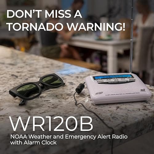 Midland - WR120B - NOAA Emergency Weather Alert Radio - Localized Programming, Trilingual Display, 60+ Emergency Alerts, Alarm, Selectable Alert Tone thumbnail 4