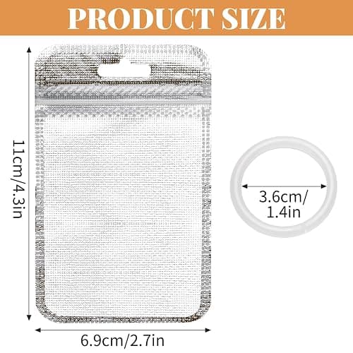 Plus tard 200-Pack Reusable Clear Bead Storage Bags for Diamond Art | Ziplock Closure Keeps Rhinestones, Sequins and Jewelry Findings Visible, Sorted and Easy to Carry thumbnail 2