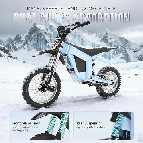 Tuttio Soleil01 GB Electric Dirt Bike, 2026 Upgrade E-Dirt Bike 37MPH Fast Electric Bike with 48V 21Ah Battery, 3 Speeds, 3000W Peak Off-Road Ebike for Adults Teens Boys Girls thumbnail 4