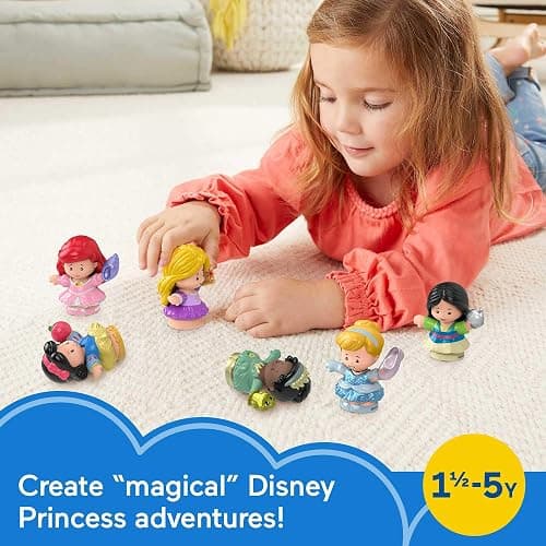 Fisher-Price Disney Princess Gift Set by Little People, 6 Character Figures for Toddlers and Preschool Kids Ages 18 Months to 5 Years (Amazon Exclusive) - Princess 6-Pack thumbnail 4